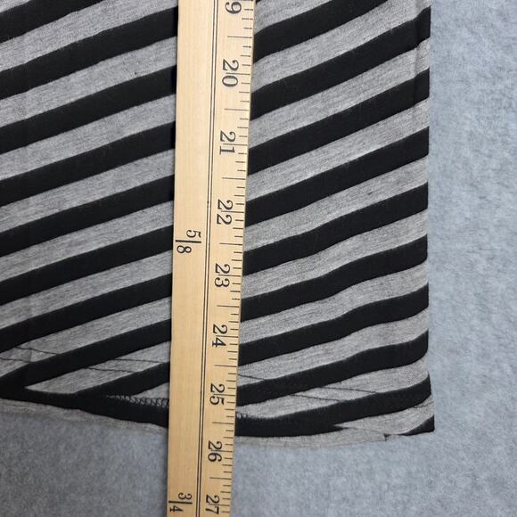 🌼41 Hawthorn Womens Top Size XS Long Sleeve Crew Neck Stripes Black Gray🌼 - Picture 11 of 11